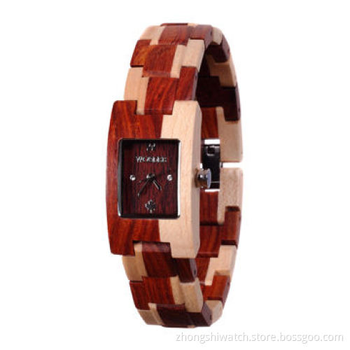 Consummate Fashionable Watches, Red Sandalwood and Maple Combination, Customized Design are Welcome